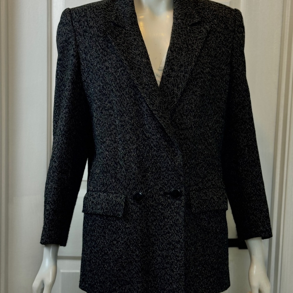 Laurice Vintage Tweed Blend Of Wool Blazer Size 9/10